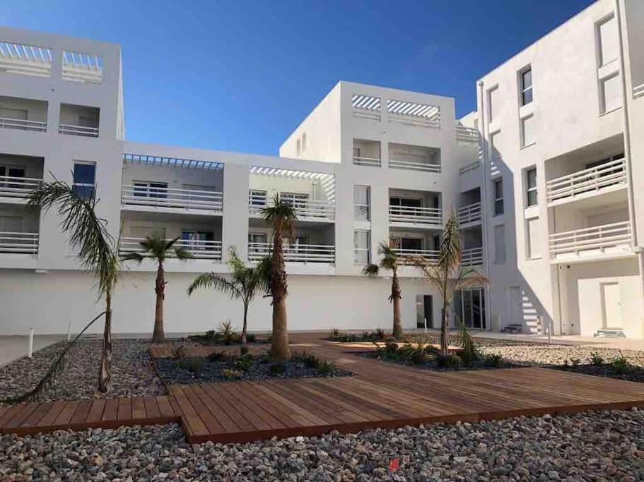 Les Voiles Blanches T2 Luxe A 100M De La Plage Leucate Εξωτερικό φωτογραφία